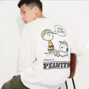 Snoopy m126 Uniqlo Sweat Shirt Charlie Browns Baseball Team Xl
