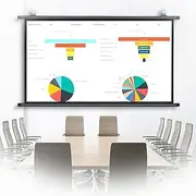SKSPGPKTACA Wall-Mounted Projector Screen for Conference, 30" 40" 50" 60" 72" Movies Screen, Manual Pull Down Projection Screen Wall Ceiling Mount, Wrinkle-Free(40Inch 4:3)