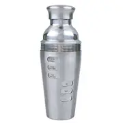 Bartender Stainless Steel Dial-A-Drink Cocktail Shaker Barware 750ml Satin