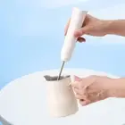 USB Rechargeable Electric Milk Frother 3 Gear Speed Egg Beater Baking