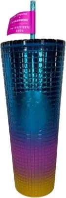 Starbucks Tumbler Tim Singleton Rainbow Grid Gradient Ombre - Venti 24oz