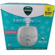 VICKS Humidifier/Diffuser/Night-Light 3-in-1 Sleepy Time w/7 Soothing LED Colors