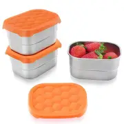 Non-toxic Kids Lunch Box Salad Dressing Containers Stainless Steel Snack