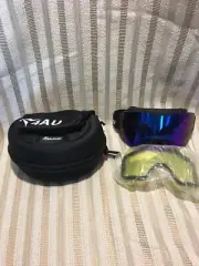 4ActiveU OutdoorMaster OTG Ski and Snowboard Goggles OSFM Adjustable 2 Lenses