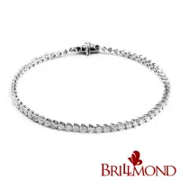 在飛比找momo購物網優惠-【BRILLMOND JEWELRY】鑽石手鍊 18K金 2