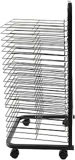 Paint Drying Rack Art Drying Rack 25 Shelves Metal Art Work Storage Display Mobile Rack Art Drying Rack with Wheels Ideal for Placement in The Classroom and at Home