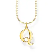Necklace Letter Q Gold