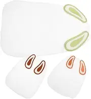 ERINGOGO Elegant Soft Comfort 3 Pack Cotton Baby Towels Multi-Layered Absorbent Sweat Towels