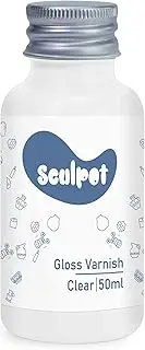 1DFAUL 50ml Air Dry Clay Varnish Glaze Sealant, Scratch Resistant Wear, Prevent Cracking, Waterproof, High Gloss Finish (Gloss Varnish)