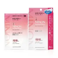 在飛比找樂天市場購物網優惠-【台灣公司貨】MINON蜜濃水潤保濕修護面膜4入 日本原裝