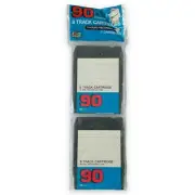 Blank 8-Track Cartridges (2) Pack 90 Minutes Kmart NOS NEW Sealed #3