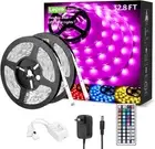LED Strip Lights, 32.8ft RGB LED Strip Lights with 44 Keys IR Remote and 12V ...