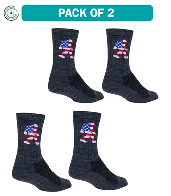 Pack of 2 SockGuy Big Foot Wool Socks - 6", Large/X-Large