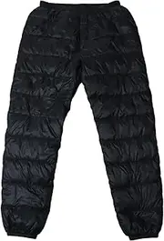 [A.D.ONE] A-D One Casual Pants, Lightweight Down Pants, Black, Black, LL