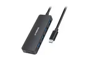 mbeat 4-Port 3.0 5Gbps USB-C Laptop Computer Travel Hub 15cm w USB-C DC Port