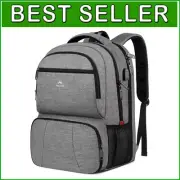 Stylish Water-Resistant Cooler Backpack with Laptop Compartment and USB Charging