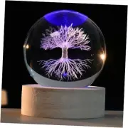 3D Tree of Life Crystal Ball 60mm Life Tree Globe Decor Tree Life Sphere Glass