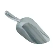 Thunder Group ALTWSC012 12 oz Tapered Bowl Aluminum Scoop w/ Contoured Handle