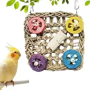 Bird Toys for Conures | Natural Cockatiel Toys - Swings Ladders Perches for Cage Standing Foraging Inside Cage Outdoor Aviary Home Patio Lawn Garden
