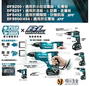 MAKITA 牧田 DFS600Z 充電式無刷自攻牙起子機 DFS600 18V 充電 電動 自攻牙起子機 起子機 浪板機 無刷 攻牙機 起子 空機【璟元五金】