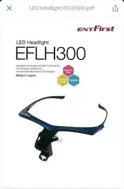 ENTFirst LED Surgical Headlight (EFLH300). 4 Frame Color. Includ X1.7 or X2.0 M