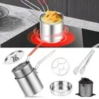 Deep Fryer Pot with Strainer Basket Stainless Steel Deep Frying Pot Oil wuVCB