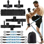 MANUEKLEAR Shadow Boxing Resistance Bands for MMA and Martial Arts, Three Resistance Levels Full Body Resistance Bands Boxing Fitness Workout to Enhance Speed and Power