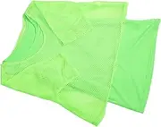 [TOGEVAL] Fishnet Crop Shirt Set Neon Party Accessory for Women's Dance Party Costume