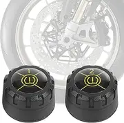 VARGTR Tire Pressure Monitoring System,Car Accessories Motorcycle TPMS,Wireless Motorbike Tyre Pressure Monitor with 2 External Sensors,Bluetooth Tire Pressure Caps,Supports Android and iOS