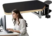 Elbow Rest for Desk - Wooden Wrist Support - Folding 90 Degree Rotatable Arm Wrist Support for Typing Desktop Computer Studio Airplane Work