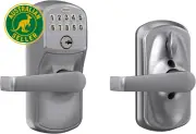FE595 Plymouth Keypad Lock with Elan Lever, Satin Chrome