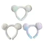 Girls Bear Ear Shape Headband Plush Cosplay Animes Character Makeup Hair Hoop