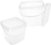 WESIEVYA 2pcs Thickened Plastic Water Bucket with Handle Multipurpose Storage Container for Pet Food Paint Water and More Easy to Clean for Home and Outdoor Use