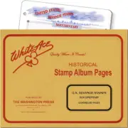 White Ace Quadrille Blank Pages -U.S. Revenue Stamps, Documentary, Pack of 10