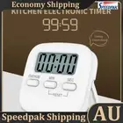 Magnetic Digital Timer Stopwatch Cooking Countdown Timer Clock (White) AU