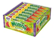 Mamba Sour Fruit Chews, Bulk Pack Candy, 18 Piece - 2.8 oz. (24 Pack)