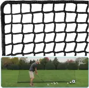 Golf Practice Net Golf Ball Hitting Netting (Net Only), Heavy Duty Nylon,10x25ft