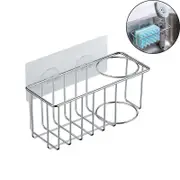 Catzon 3-in-1 Sink Caddy Adhesive Sponge Holder Rust Proof Kitchen Accessory