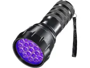 Black Light Uv Flashlight, 21 Leds 395nm Uv Blacklight, Dogs Urine Detector