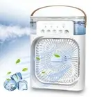 Air Cooler Conditioner Portable Desk Fan Cooling Mini Humidifier USB LED Lights