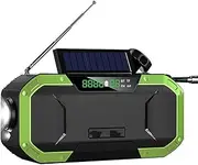 FM：87.5——108MHZ，AM：760——1062kHZ Radio Emergency Solar Hand Crank Weather Radio Charger Flash Light Outdoor Emergency Radio Bluetooth Speaker B