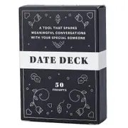 50 Cards Date Deck By Bestself Couple Intimacy Conversation Meaningful Discussion Party Card Game Gift