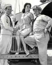 ERNEST BORGNINE AND LISA SEAGRAM IN "McHALE's NAVY" - 8X10 PHOTO (DA-776)