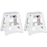 2x Living Today XL Folding Stool Home/Kitchen Folding Chair 39cm Assorted