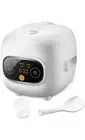 Mini Rice Cooker 4 Cups Cooked/2 Cups Uncooked, Portable Non-Stick Rice Maker, 2