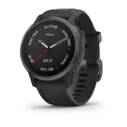 Garmin Fenix 6S Sapphire GPS/GLONASS/GALILEO ABC -HRM- Carbon Grey w/Black Band