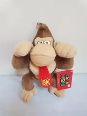 DK Donkey Kong 10" Plush Doll Stuffed Toy Official Licensed Nintendo Super Mario