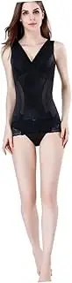 [ANDRESLAD] Adjustable Cor Belt Waist Trainer Posture Corrector Girdles for Women Extra Firm Tummy Control Waist Cincher Girdles for Women Plus Size Bodysuit Bustier Black