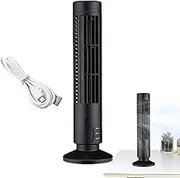 USB Tower Fan - USB Powered Tower Fan, Small Quiet Cooling Fans | Portable Table Desk Desk Fan, Strong Wind Desk Air Bar Fan,