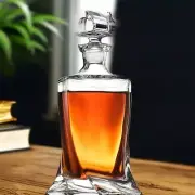 Luxury Lead-Free Crystal Whiskey Decanter - 27.05 oz for Bourbon, Scotch, and Li